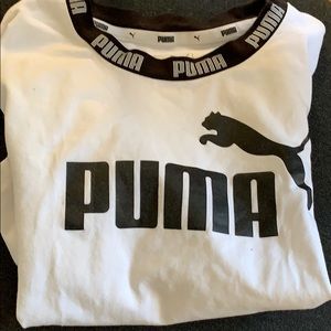 white puma shirt